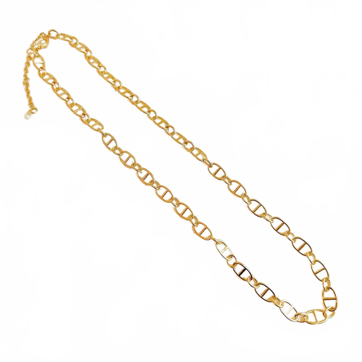 New Ellison+Young Women's Horse Bit Long Chain Necklace In Gold